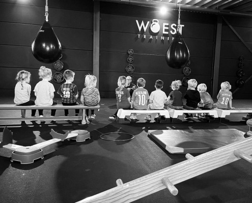 Kleutergym bij WOEST Training in Lunteren tijdens Gym Kids